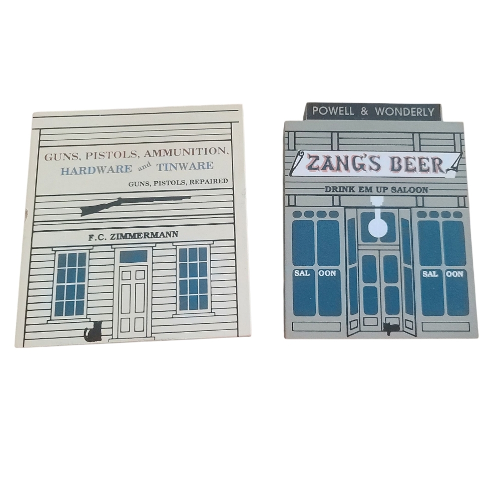 Cat's Meow Set Of 2, Wild West Series Vintage